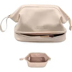Bolsa de Maquiagem de Grande Capacidade Abiudeng, Bolsa de Cosméticos Feminina, Bolsa de Viagem com Compartimentos, Bols