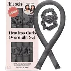 Conjunto de Modeladores de Cabelo Sem Calor Kitsch Satin – Cachos Sem Calor Durante a Noite com Modelador de Cabelo de 3