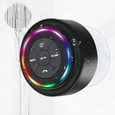 Caixa de Som Bluetooth à Prova d'Água para Chuveiro, Caixa de Som Sem Fio Portátil com Ventosa, todas as Caixas de Som S