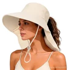 Chapéus de Sol para Mulheres e Homens - Chapéu de Praia com Proteção Solar, Aba Larga, para Caminhadas e Pesca, com Prot