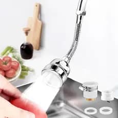 Acessório Pulverizador para Torneira, Substituição de Cabeça de Torneira de Cozinha 360 °   Extensor de Torneira Rotativ