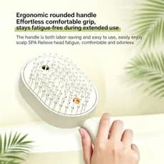 Escova de Massagem Elétrica com Almofada de Ar e Vapor, Escova a Vapor Elétrica para Cabelo, Escova a Vapor 3 em 1 com L