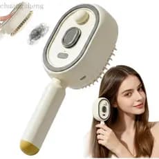 Escova de Massagem com Almofada de Ar Elétrica, Escova de Ar 5 em 1 Aprimorada, Escova a Vapor com Pulverizador de Água,