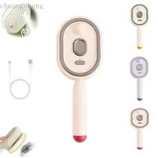Escova a Vapor Elétrica, Escova de Cabelo com Nano Névoa, Escova a Vapor Desembaraçadora para Cabelos Curtos, Vaporizado