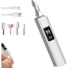 Lixadeira de unhas elétrica profissional, lixa de unhas elétrica, lixa eletrônica recarregável sem fio de 35000 RPM, fer