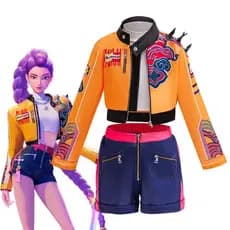Novidades: Fantasia infantil de cosplay de Caçadores de Demônios kpop para meninas, com padrão de palco para Halloween,