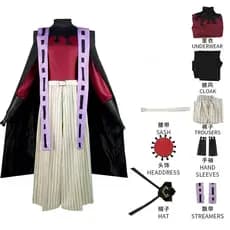 Fantasia de Cosplay Douma de Anime para Halloween, Kimono para Homens e Mulheres, Trajes de RolePlay para Carnaval AL0A
