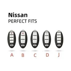 [EM ESTOQUE] Capa para chave de carro Nissan para Serena, Slyphy, Navara, X-Trail, Almera, Grand Livina, Teana, em TPU n