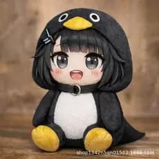 Boneco de Pelúcia Gugu Doll Gaga 28cm Pequeno Pinguim Administrador do Fim do Mundo 6PVO 4825 J56X