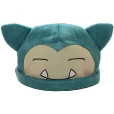 Boné de Pelúcia Anime Snorlax Pikachu de 31cm de Diâmetro, Boné Macio Kawaii para Adultos, Estilo Caçador KBTJ
