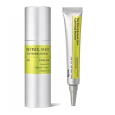 Retinol Booster 15ml e Retinol Tightening Serum 30ml, Conjunto de Presente Anti-Envelhecimento, Poderosa Dupla de Vitami