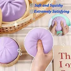 Brinquedo Antiestresse Sensorial Colorido em Forma de Dumpling, Variados Modelos