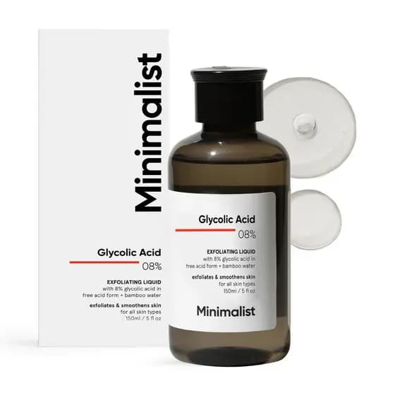Tônico Esfoliante com Ácido Glicólico 8% para Corpo, Rosto e Couro Cabeludo - Iluminador e Calmante |     Tônico Diário 
