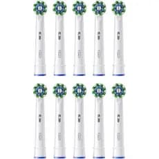 Cabeças de Escova de Dentes Oral-B Pro Cross Action para Escova Elétrica, Pacote com 10, Adequadas para uma Caixa de Cor