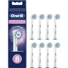 Cabeças de Escova de Substituição Oral-B Sensitive Clean x 8, Refil Original para Escova de Dentes Elétrica, Branco, 200