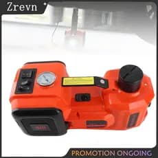 Zrevn-br Greensen 5T Macaco Hidráulico Elétrico Design Compacto com Luz LED para Mudanças de Pneus de Emergência 12V DC
