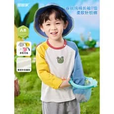 Dudujia bebê primavera outono camiseta bebê roupas de outono puro algodão manga comprida camisa de fundo roupas infantis