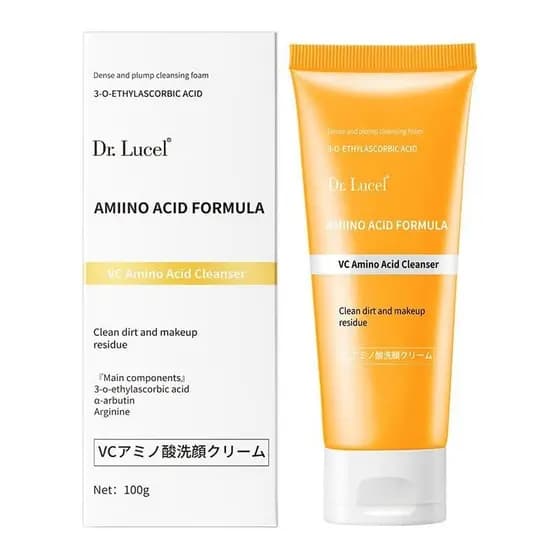 Limpador Facial com Vitamina C e Aminoácidos 100g / com α-Arbutina e Extratos Nutritivos, Controla Suavemente a Oleosida