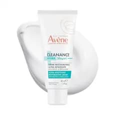 Avène Cleanance HYDRA Creme Calmante, Hidratante Rico, Cuidado Adicional para Tratamentos de Acne Seca, 1,3 Oz