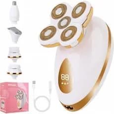 Depiladores Elétricos para Mulheres, 5 em 1, Recarregáveis e Indolores, Aparelho de Depilação Feminino, Produtos para Re