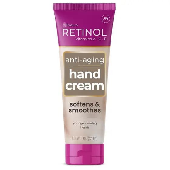 Creme para Mãos com Retinol LIVAURA para Mulheres - Loção Antienvelhecimento para Mãos Secas |   Creme para as mãos não
