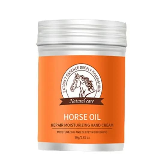 Creme de Óleo de Cavalo Grospe para Mãos Secas e Ásperas, Creme de Óleo de Cavalo para os Pés que Previne a Descamação e