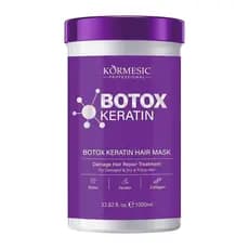 Máscara Capilar de Queratina, 33,82 fl. oz, Tratamento Reparador para Cabelos Secos e Frisados, Escolha dos Profissionai