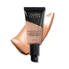 LAURA GELLER NEW YORK Weightless Whip Mousse Foundation - Médio - Base de Maquiagem Leve com Efeito Blur, Cobertura Modu