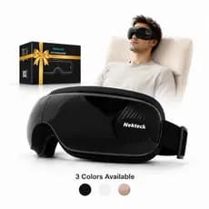 Nekteck presente para o Dia dos Pais, Massageador Ocular com Aquecimento e Música Bluetooth, Máscara Ocular Confortável