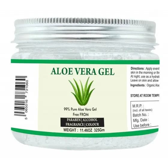 Raslok Aloe Vera Gel | 99% Pure Natural Aloe Gel | For Moisturizing Face Skin & Hair Care,Durable Moisturizing Hydrating