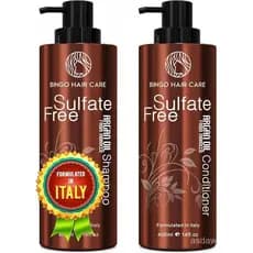 Conjunto de Shampoo e Condicionador de Óleo de Argan Marroquino - Sem Sulfato, Cuidado Hidratante Anti-Frizz para Mulher