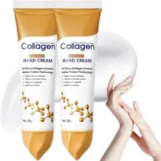 Creme para Mãos Anti-Envelhecimento com Colágeno para Mulheres e Homens, Creme para Mãos Secas e Rachadas, Loção de Repa
