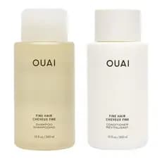 Conjunto de Shampoo e Condicionador para Cabelos Finos OUAI - Conjunto de shampoo e condicionador sem sulfato, adequado