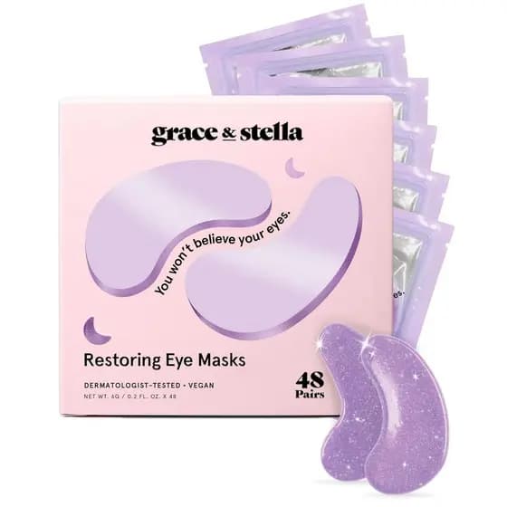 Grace & Stella - Patches de Retinol para os Olhos para Reduzir Olheiras e Inchaço - Máscara de Gel Reparadora para os Ol