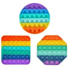 Pop It Fidget Toys Brinquedo Anti Stress Sensorial Colorido