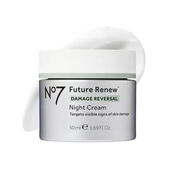 No7 Future Renew Damage Reversal Hidratante Facial Noturno Anti-Envelhecimento - Tecnologia com Peptídeos para Reverter
