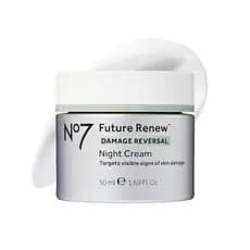 No7 Future Renew Damage Reversal Hidratante Facial Noturno Anti-Envelhecimento - Tecnologia com Peptídeos para Reverter