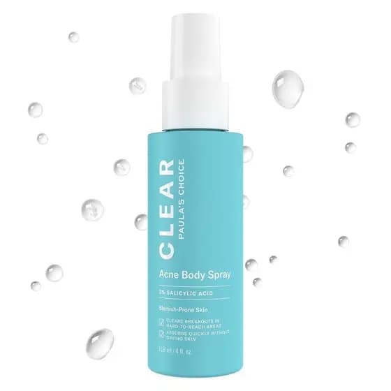 Paula'sChoiceCLEARExfoliante para Costas e Corpo, Spray para Acne nas Costas com 2% de Ácido Salicílico (BHA), Tratament