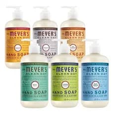 Desinfetante líquido para mãos MEYER'S CleanDay, combinação embalada, incluindo Clementina, Manjericão, Lavanda, Gotas d