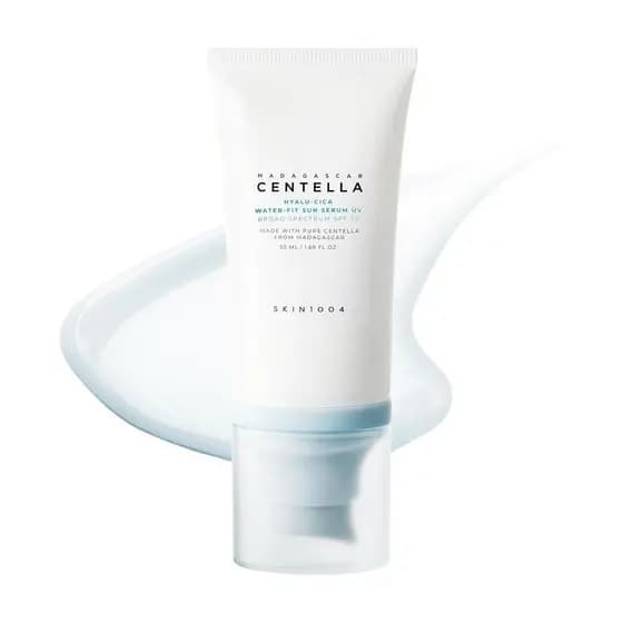 1004 Sérum Protetor Solar Hidratante com Ácido Hialurônico e Centella Asiática, Protetor Solar Coreano SPF50, Protetor S