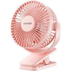 Ventilador Portátil Gaiatop com Clipe, Funciona a Bateria, Potente, 3 Velocidades, Silencioso, 360 Graus ° Ventilador Pe