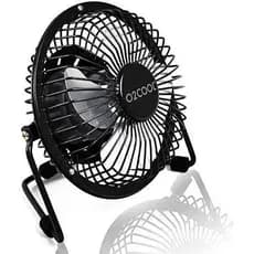 Ventilador de Mesa Pessoal USB O2COOL 4" – Ventilador Portátil Mini para Resfriamento de Mesa – Conecta-se ao Computador