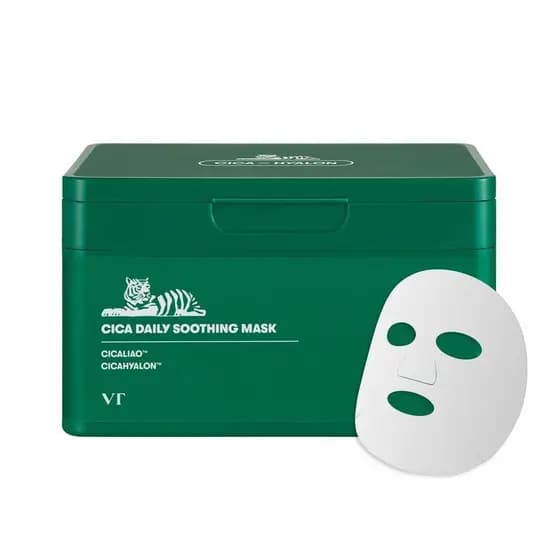 Máscara Facial VTCOETICSCICADailyhing, 30 Folhas, Centella Asiática e Ácido Hialurônico para Hidratação e Umidade, Calma