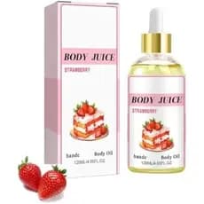 Óleo corporal artesanal com aroma de morango, óleo corporal de shortcake de morango, óleo corporal de morango 120ml, par