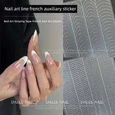 decoração de unha adesivo decoração de unha Novos adesivos de manicure pintados a jato de ar oco transparente Adesivos d