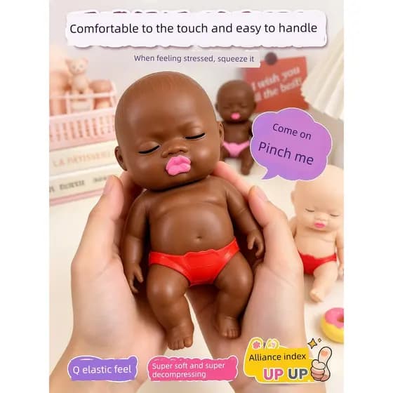 squishy stress ball Boneca Natasha original, sucesso nas redes sociais, em 2026; brinquedo macio para apertar, presente