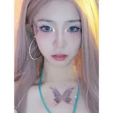 Borboleta Glitter Tatuagem Adesivo À Prova Dwaterproof Água Internet Vermelho Recomendado Fantasia Asas Rosto Adesivochu