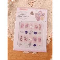 decoração de unha adesivo decoração de unha Adesivos de unhas de coelho vintage japonês adesivos de unhas de unhas rosa