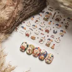 decoração de unha adesivo decoração de unha Novos adesivos de unhas dos desenhos animados bonitos curridas crianças unha