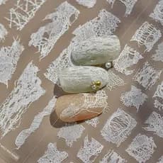 decoração de unha adesivo decoração de unha Novo estilo de balé de renda fina e resistente, adesivos de unhas, adesivos